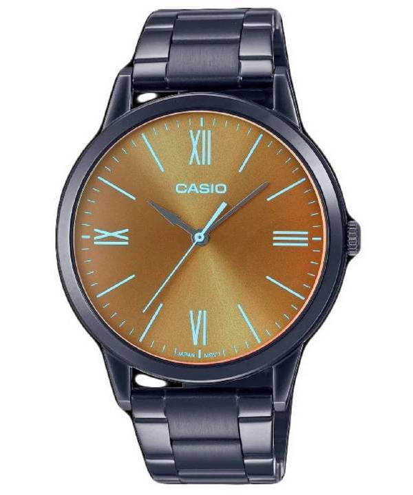 Casio Analog Rustfri Stål Brun Urskive Quartz MTP-E600B-1B MTPE600B-1 Herreur