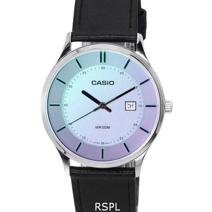 Casio Standard Analog Læderrem Flerfarvet Urskive Quartz MTP-E605L-7E MTPE605L-7E Herreur