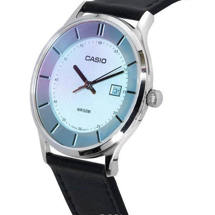 Casio Standard Analog Læderrem Flerfarvet Urskive Quartz MTP-E605L-7E MTPE605L-7E Herreur