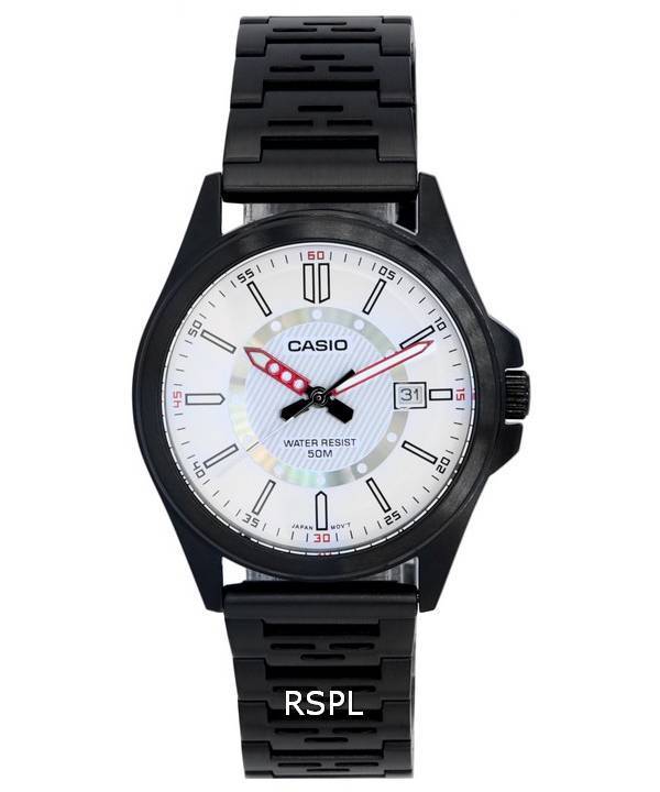 Casio Analog White Dial Quartz MTP-E700B-7E MTPE700B-7E herreur