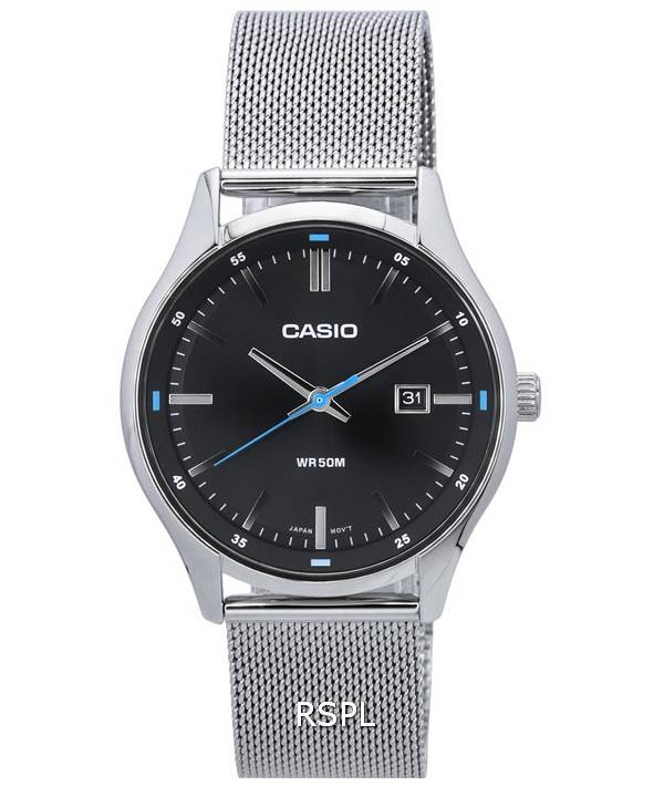 Casio Standard Analog Black Dial Quartz MTP-E710M-1A MTPE710M-1 herreur
