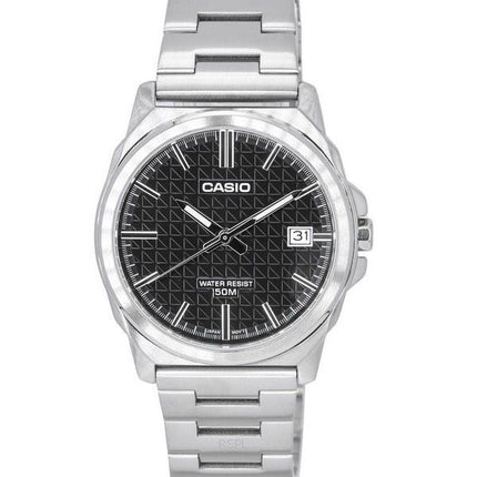 Casio Standard Analog Rustfrit Stål Sort Urskive Quartz MTP-E720D-1A herreur