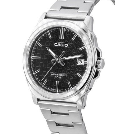 Casio Standard Analog Rustfrit Stål Sort Urskive Quartz MTP-E720D-1A herreur