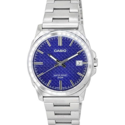 Casio Standard Analog rustfrit stål Blue Dial Quartz MTP-E720D-2A herreur