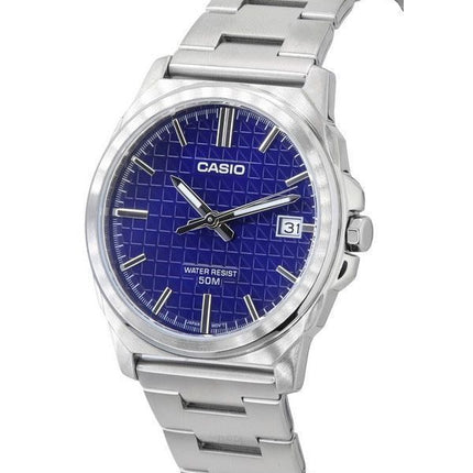 Casio Standard Analog rustfrit stål Blue Dial Quartz MTP-E720D-2A herreur