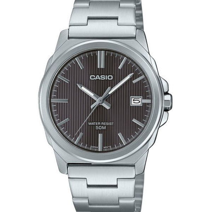 Casio Standard Analog rustfrit stål grå skive Quartz MTP-E720D-8AV herreur