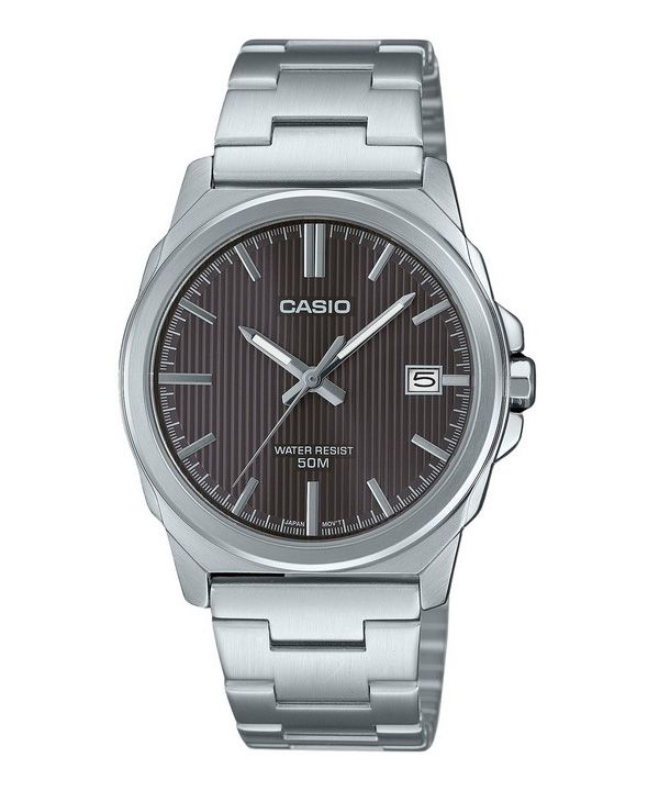 Casio Standard Analog rustfrit stål grå skive Quartz MTP-E720D-8AV herreur