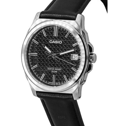 Casio Standard Analog Læderrem Black Dial Quartz MTP-E720L-1A herreur