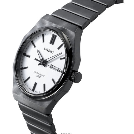 Casio Standard Analog rustfrit stål Sølvskive Quartz MTP-E735B-7AV herreur