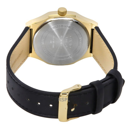 Casio Standard Analog Læderrem Sort Urskive Quartz MTP-E735GL-1AV herreur