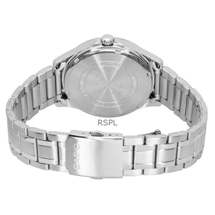 Casio Standard Analog Månefase Rustfrit Stål Sort Skive Quartz MTP-M110D-1AV Herreur