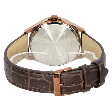 Casio Standard Analog Månefase Læderrem Elfenbensfarvet Skive Quartz MTP-M110RL-5AV Herreur