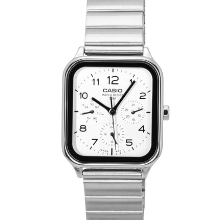 Casio Standard Analog Rustfrit Stål Hvid Skive Quartz MTP-M306D-7AV Herreur