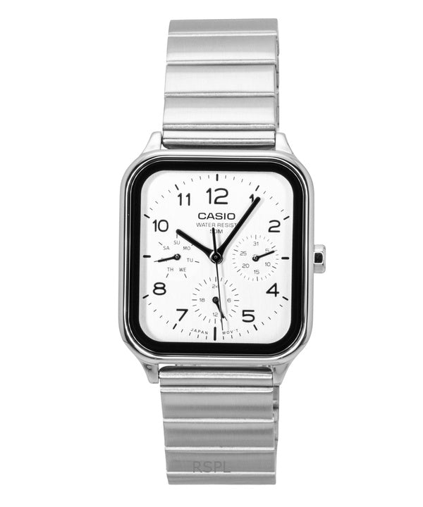 Casio Standard Analog Rustfrit Stål Hvid Skive Quartz MTP-M306D-7AV Herreur