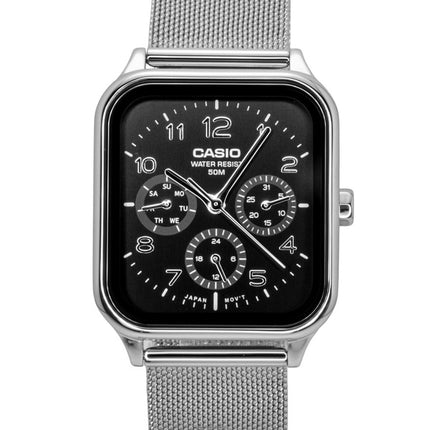 Casio Standard Analog Rustfrit Stål Sort Skive Quartz MTP-M306M-1AV Herreur