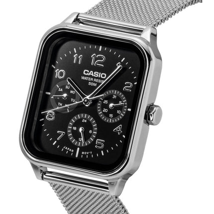 Casio Standard Analog Rustfrit Stål Sort Skive Quartz MTP-M306M-1AV Herreur