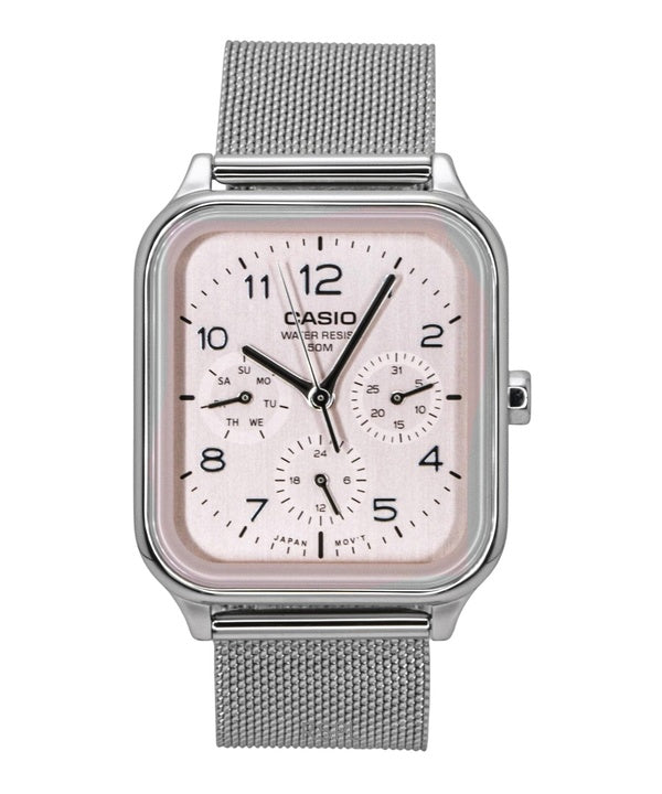 Casio Standard Analog Rustfrit Stål Laksefarvet Skive Quartz MTP-M306M-4AV Herreur
