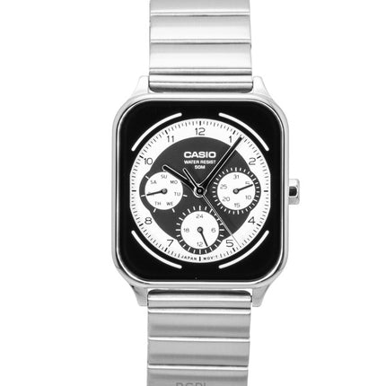 Casio Standard Analog Rustfrit Stål Sort Og Hvid Skive Quartz MTP-M307D-1BV Herreur