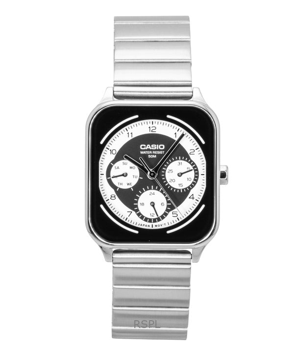 Casio Standard Analog Rustfrit Stål Sort Og Hvid Skive Quartz MTP-M307D-1BV Herreur