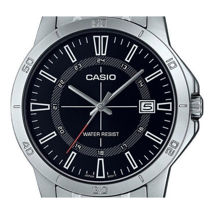 Casio Standard Analog Rustfrit Stål Sort Urskive Quartz MTP-V004D-1C Herreur