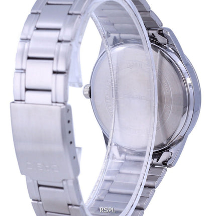 Casio BlÃ¥ urskive Rustfrit stÃ¥l Analog kvarts MTP-V005D-2B5 MTPV005D-2 Herreur