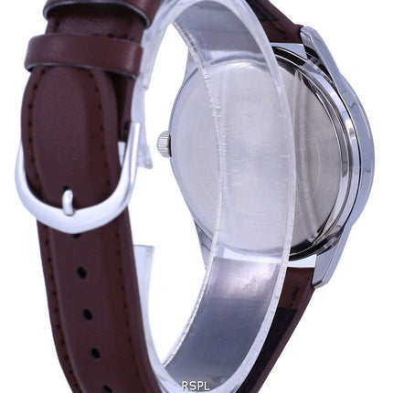 Casio SÃ¸lv urskive Rustfrit stÃ¥l Analog kvarts MTP-V005L-7B5 MTPV005L-7 Herreur