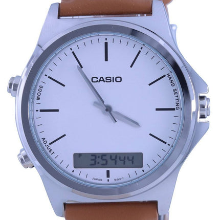 Casio analog digital lÃ¦derrem MTP-VC01L-7E MTPVC01L-7 herreur