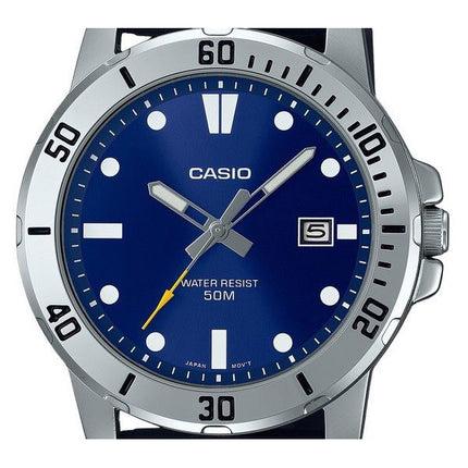 Casio Standard Analog Resin Strap Blue Dial Quartz MTP-VD01-2E Herreur