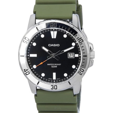 Casio Standard Analog Resin Rem Black Dial Quartz MTP-VD01-3E MTPVD01-3E Herreur