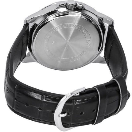 Casio Standard Analog sort læderrem Black Dial Quartz MTP-VD01L-1C herreur