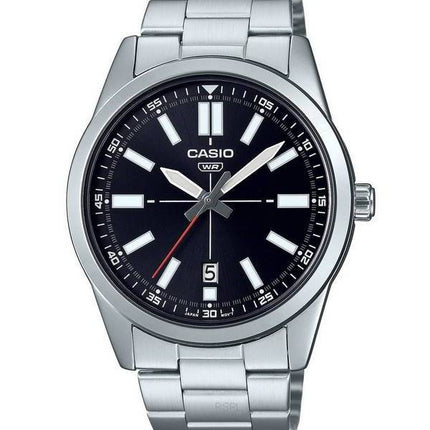 Casio Classic Analog Black Dial MTP-VD02D-1E MTPVD02D-1 herreur