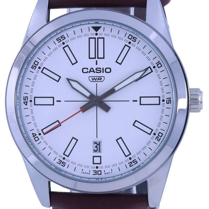 Casio Analog White Dial LÃ¦derrem Quartz MTP-VD02L-7E MTPVD02L-7 Herreur