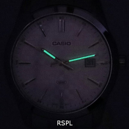 Casio Analog Rustfrit Stål Sølv Urskive Quartz MTP-VD03D-7A MTPVD03D-7 Herreur