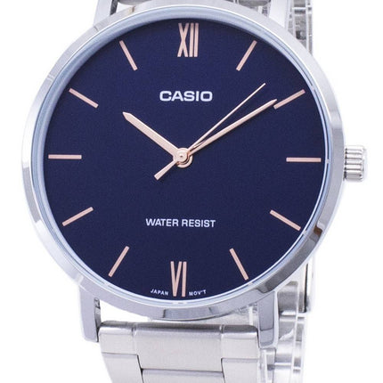 Casio kvarts MTP-VT01D-2B MTPVT01D-2B Analog Herreur