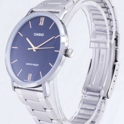 Casio kvarts MTP-VT01D-2B MTPVT01D-2B Analog Herreur