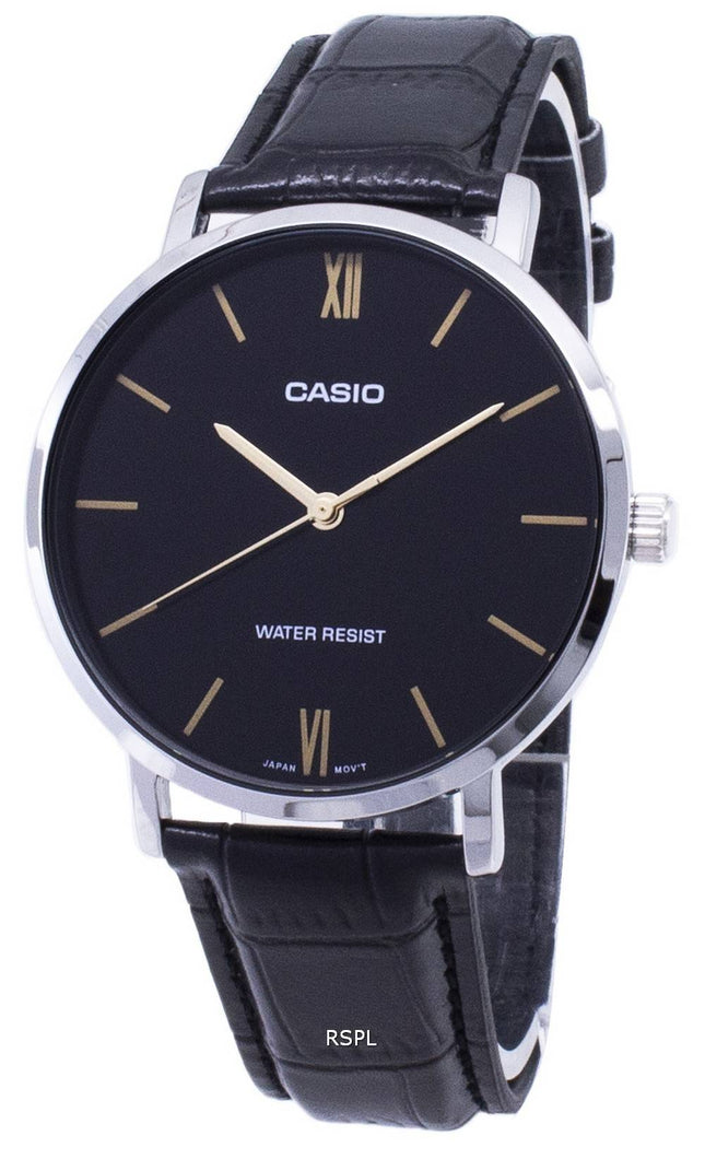 Casio kvarts MTP-VT01L-1B MTPVT01L-1B Analog Herreur