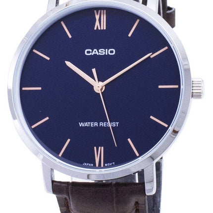 Casio kvarts MTP-VT01L-2B MTPVT01L-2B Analog Herreur