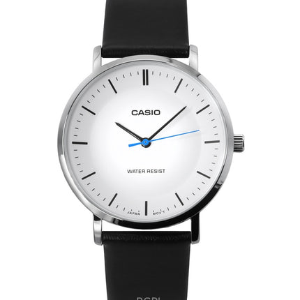 Casio Standard Analog Læderrem White Dial Quartz MTP-VT04L-7E herreur