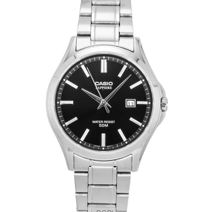 Casio Standard Analog Rustfrit Stål Sort Skive Quartz MTS-115D-1AV Herreur