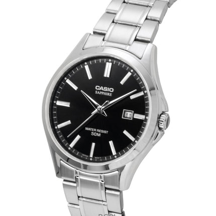 Casio Standard Analog Rustfrit Stål Sort Skive Quartz MTS-115D-1AV Herreur