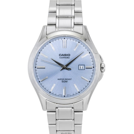 Casio Standard Analog Rustfrit Stål Lyseblå Skive Quartz MTS-115D-2A2V Herreur
