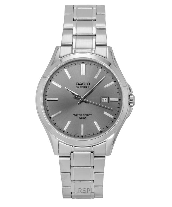 Casio Standard Analog Rustfrit Stål Grå Skive Quartz MTS-115D-8AV Herreur