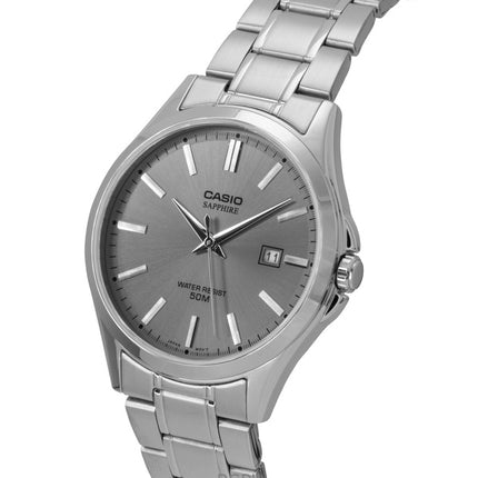 Casio Standard Analog Rustfrit Stål Grå Skive Quartz MTS-115D-8AV Herreur
