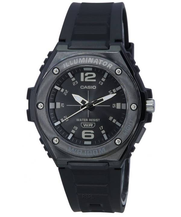 Casio Standard Analog Black Dial Quartz MWA-100HB-1A MWA100HB-1 100M herreur