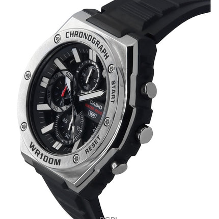 Casio Standard Analog Chronograph Resin Rem Black Dial Quartz MWA-300H-1AV 100M herreur