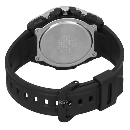 Casio Standard Analog Chronograph Resin Rem Black Dial Quartz MWA-300H-1AV 100M herreur