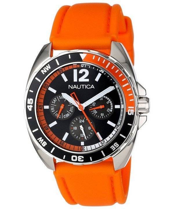 Nautica Orange Sport Ring multifunktions N09908G Herreur