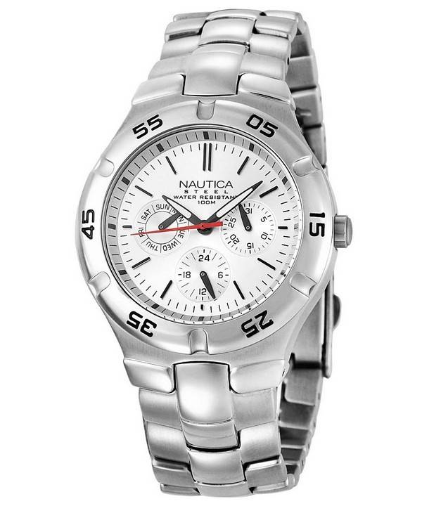 Nautica stål multifunktions N10074 Herreur