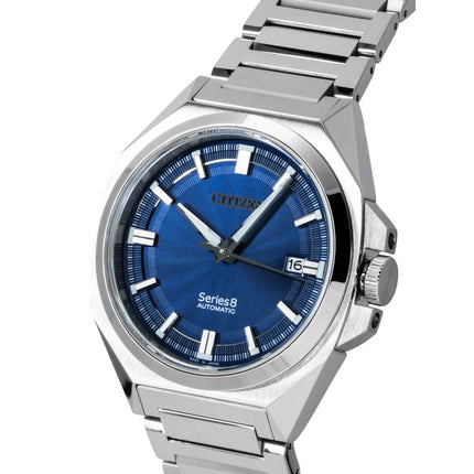 Citizen Series 8 rustfrit stål blå urskive automatisk NB6010-81L 100M herreur