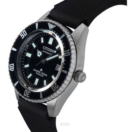Citizen Promaster Fujitsubo Super Titanium Polyurethan Rem Black Dial Automatic Diver&#39,s NB6021-17E 200M herreur